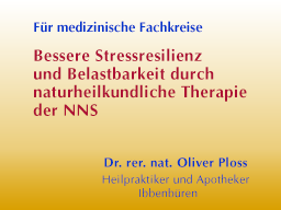 Webinar: Bessere Stressresilienz und Belastbarkeit durch naturheilkundliche Therapie der NNS