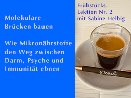 Webinar: Frühstücks-Lektion Nr. 2: Molekulare Brücken bauen - Wie Mikronährstoffe den Weg zwischen Darm, Psyche und Immunität ebnen
