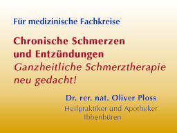 Webinar: Chronische Schmerzen und Entzündungen - Ganzheitliche Schmerztherapie neu gedacht!